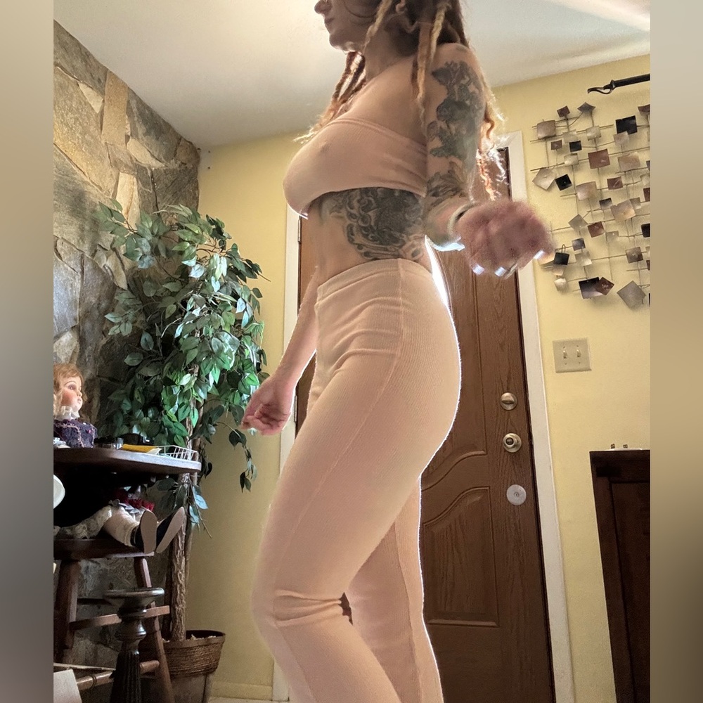 Bandeau & flared pants set